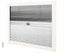 Duo Plissee Rollo UCS 1800x501mm creme