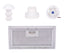 Abluft Set 4-teilig mit Dachschornstein, Ventilator, Adapter, Filter