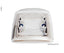 MPK Dachhaube 28x28cm Rahmen: grau Haube: Rauchglas