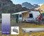 Thule Omnistor Dachmarkise 6300, Saphir Blau, Gehäusefarbe eloxiert, 350cm