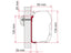 FIAMMA Markisen- Wandadapter F45 AS120 260-400cm