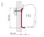 FIAMMA Markisen- Wandadapter F45 AS110 190-230cm