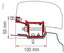 Fiamma Markisen-Adapter für F40van für Renault Trafic langer Radstand ab 2014