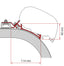 Adapter Markise F65L und F80S Rapido Distinction 400 cm