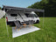 Sunblocker SAONA 430, Front, Gittergewebe (Mesh+PVC), 430x190cm, grau