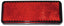 Reflektor rechteckig, 2Stück, Rot, Maße 95*38mm Selbstklebend