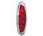 Hella Umrißleuchte rot/weiß, rechts graue Grundplatte, 122,2x39,2x28,6mm