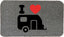Arisol Fussmatte GREY FLOCK Caravan 40x60cm, grau, PP/Gummi