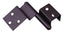 2 Spezialscharniere links (braun)