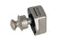 Rosette Mini Kunststoff silber matt 16mm