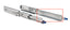 Befestigung für Vollauszug, Länge 305mm, 2x L-Winkel