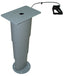 KESSE Einsäulen-Hubtisch Primero Comfort, 310-670mm, silbergrau