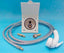 Set Wassersteckdose mit Stellbrause weià + Schlauch 2m