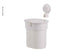 Mülleimer mit Saugnapf, weiÃ, bis 3kg, Push-Button