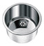 Spüle Edelstahl rund 330mm Tiefe 180mm