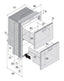 Doppel Schublade Gefrier- / Kühlschrank DW180 DTX - 144 l