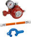 GOK Niederdruckregler 50 mbar mit Manometer und Schlauchleitung