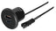 USB/-C Einbausteckdose 12/24V, 20W schwarz, 2000mm Kabel