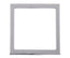 Abdeckrahmen 1-fach 62x62mm, silber chrom (lose)