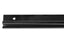 Keder-Profilschiene 45° schwarz,1 Meter, für Keder 9mm, Aluminium