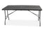 Tisch EASY WOOD 152, HDPE-Platte schwarz 3,8cm, Stahlgestell