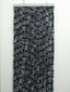Flauschvorhang 56x205 grau/schwarz Reisemobile u. Caravan