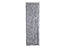 Carbest Chenille-Flauschvorhang - 56 x 205 cm - Weiß / Grau