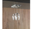 Stielglashalter 2er Set, lichtgrau, für 2-3 Gläser bis Ã78mm