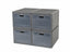 Faltschrank Box 4, B60 x H50 x T40cm, grau, mit 4 Fächern