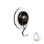 Silwy Magnet-Haken "THE ONE"+Metall-Nano-Gel-Pad weiß,Ø6,5 cm, Lederlook