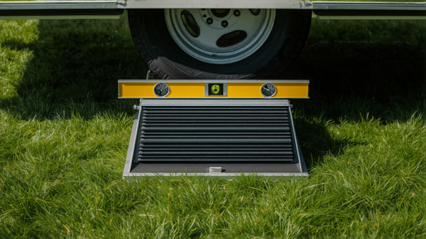 Wohnwagen & Wohnmobil nivellieren: Auffahrkeile, Stützen & Wasserwaage