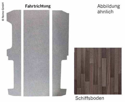 Bodenplatte VW T6/T5 LR V3000 3-teilig, 826mm Dekor Schiffsb. Vw Einsti
