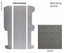 Bodenplatte VW T6/T5 LR V3000 3-tlg, 997 mm Dekor Quad Rechtslenker Vw Einstie