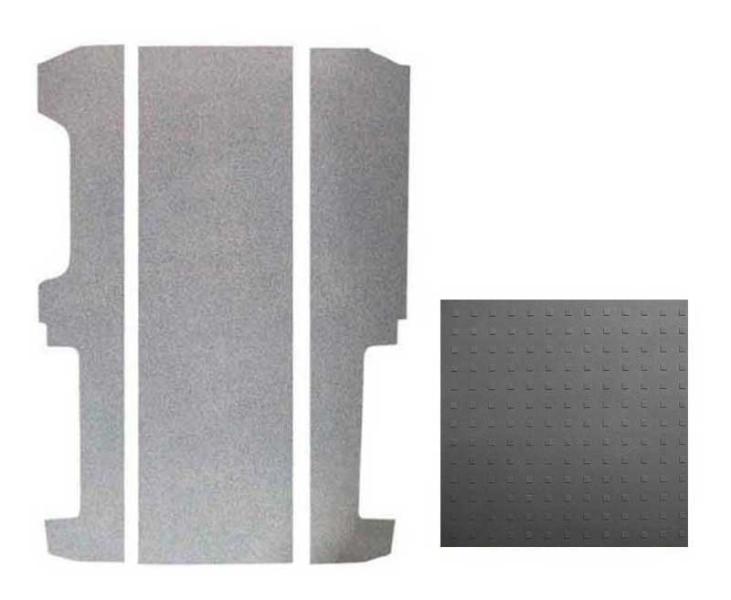 Bodenplatte VW T6/T5 KR V3000 3-teilig, 826 mm Dekor Quad VW Einstiegsleiste