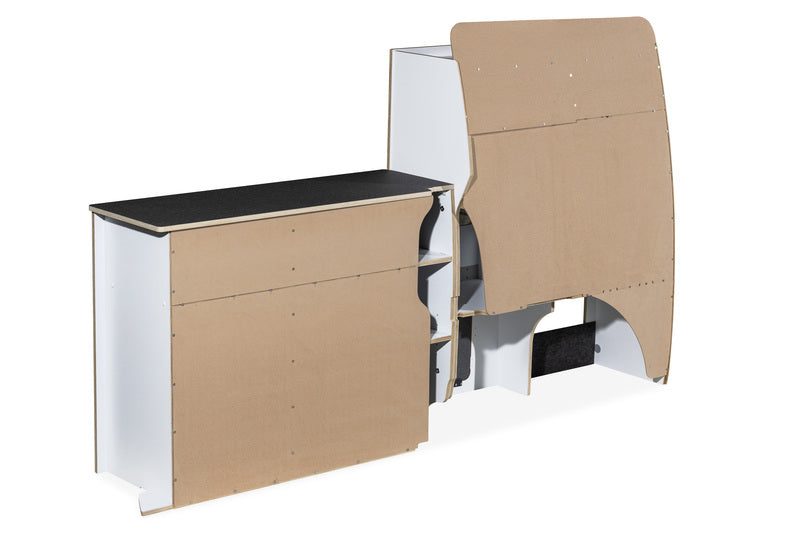 Modulare Fullsize-Möbelzeile zur Selbstmontage – perfekt für VW T5/T6/T6.1 Kurzradstand