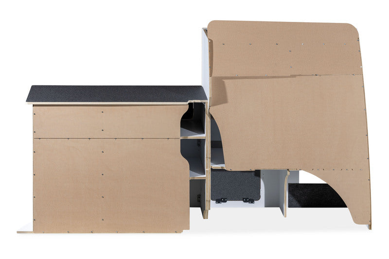 Möbelzeile FlatPack VWT5-6.1 kR LL, weiÃ - Basalt