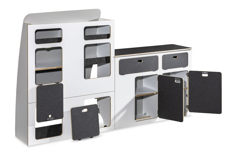 Modulare Fullsize-Möbelzeile zur Selbstmontage – perfekt für VW T5/T6/T6.1 Kurzradstand