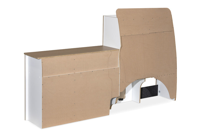 Modulare Fullsize-Möbelzeile zur Selbstmontage – perfekt für VW T5/T6/T6.1 Kurzradstand