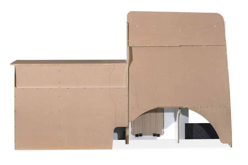 Modulare Fullsize-Möbelzeile zur Selbstmontage – perfekt für VW T5/T6/T6.1 Kurzradstand