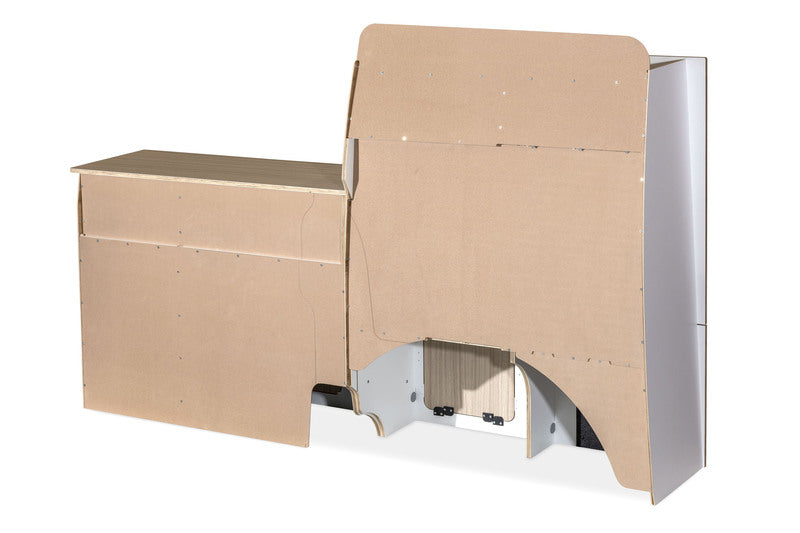 Modulare Fullsize-Möbelzeile zur Selbstmontage – perfekt für VW T5/T6/T6.1 Kurzradstand