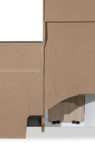 Modulare Fullsize-Möbelzeile zur Selbstmontage – perfekt für VW T5/T6/T6.1 Kurzradstand