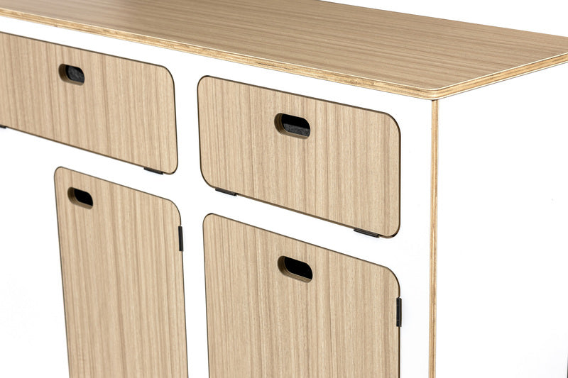 Modulare Fullsize-Möbelzeile zur Selbstmontage – perfekt für VW T5/T6/T6.1 Kurzradstand