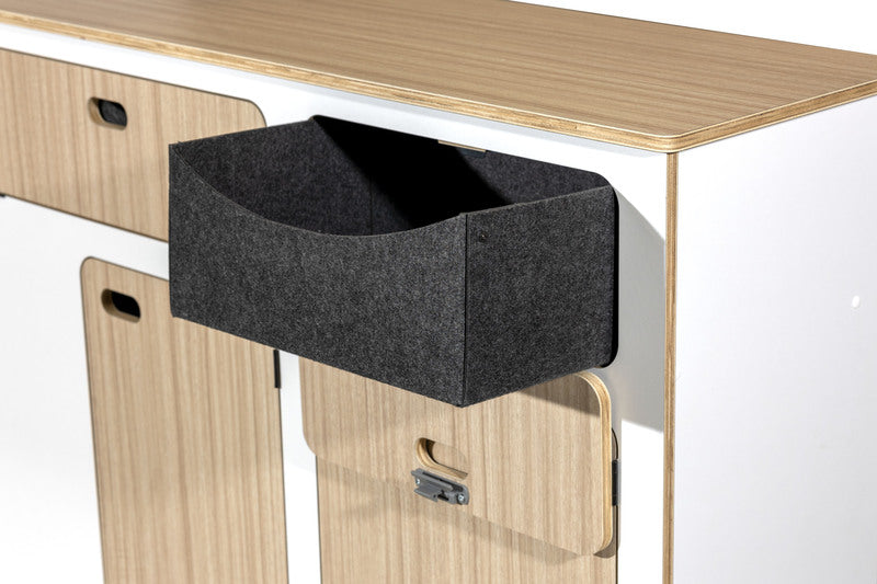 Modulare Fullsize-Möbelzeile zur Selbstmontage – perfekt für VW T5/T6/T6.1 Kurzradstand