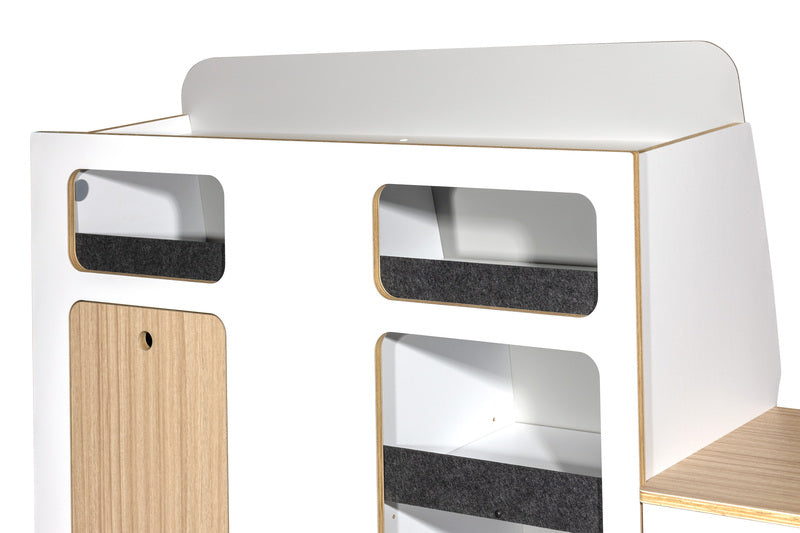 Modulare Fullsize-Möbelzeile zur Selbstmontage – perfekt für VW T5/T6/T6.1 Kurzradstand