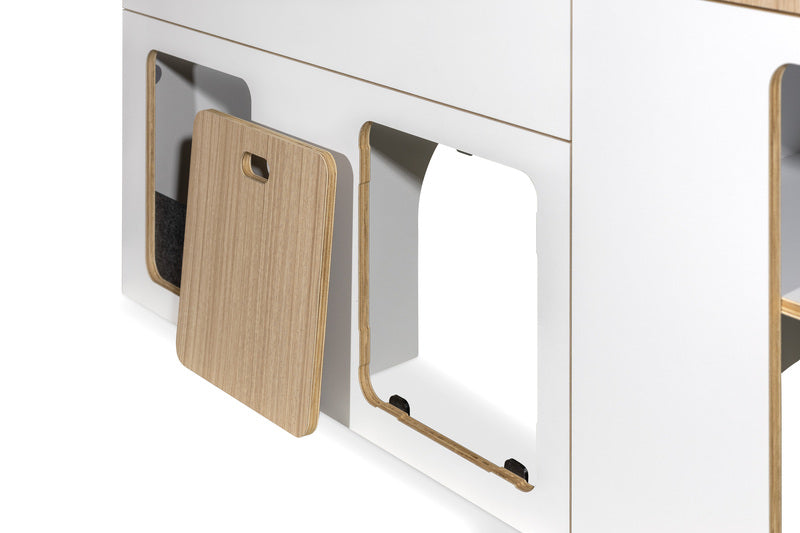 Modulare Fullsize-Möbelzeile zur Selbstmontage – perfekt für VW T5/T6/T6.1 Kurzradstand