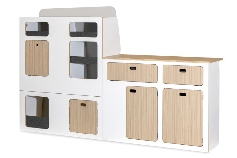 Modulare Fullsize-Möbelzeile zur Selbstmontage – perfekt für VW T5/T6/T6.1 Kurzradstand
