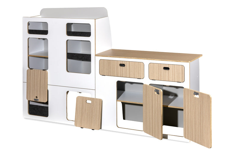 Modulare Fullsize-Möbelzeile zur Selbstmontage – perfekt für VW T5/T6/T6.1 Kurzradstand