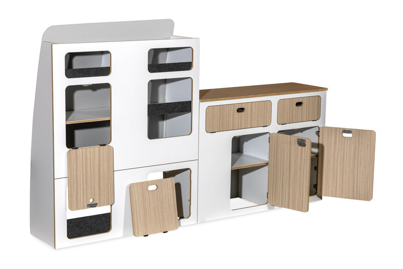 Modulare Fullsize-Möbelzeile zur Selbstmontage – perfekt für VW T5/T6/T6.1 Kurzradstand