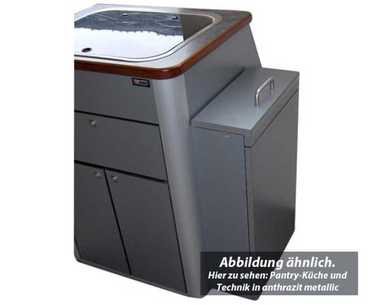 Küchenblock für VW T6 / T5 und Mercedes Vito lang ab 08/2014 - Fertigteil mit Spüle, Glasabdeckung und Technik