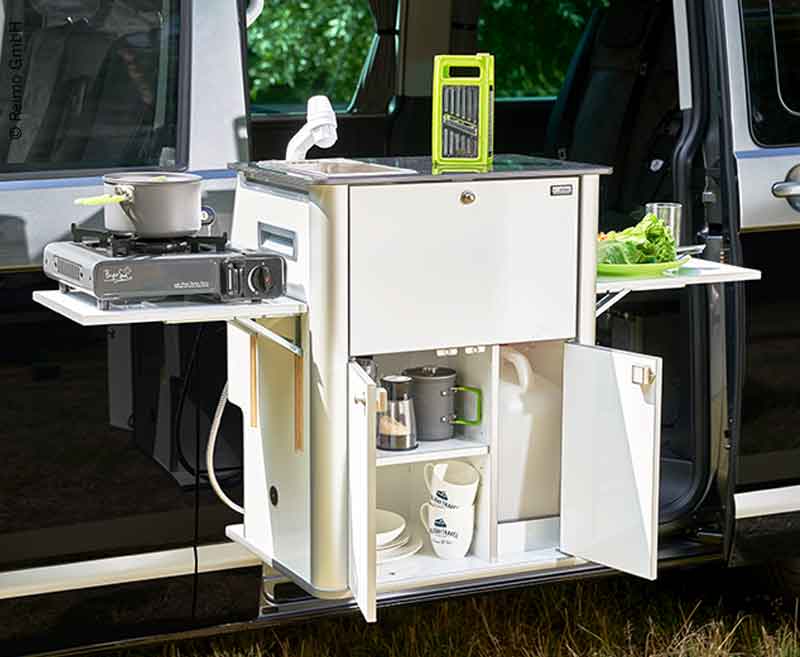 VWT5/6 Weekender Easy Küche links mi Technik, weiÃ, o.Gasanlage